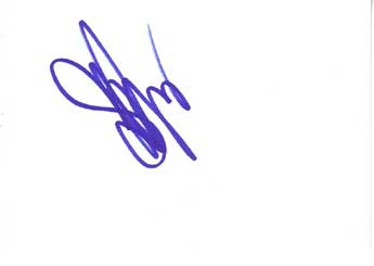 Seth Green Autographed Index Card