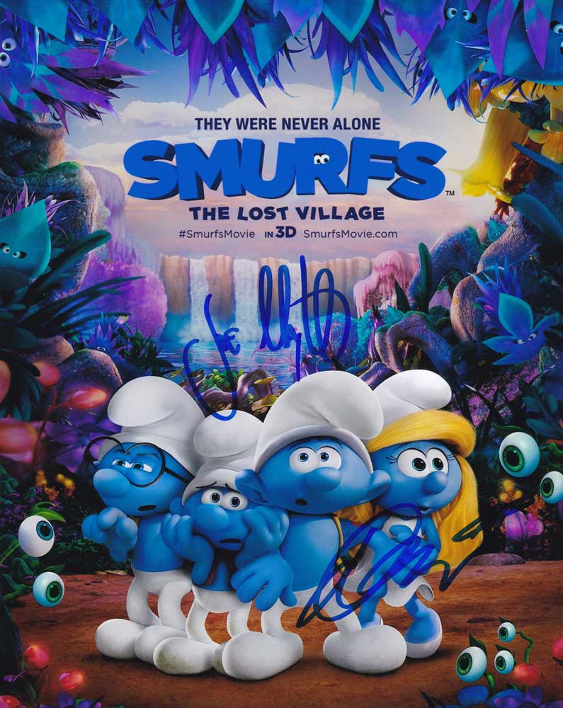 Smurfs: The Lost Village In-person autographed Cast Photo