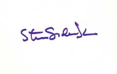Steven Soderbergh Autographed Index Card