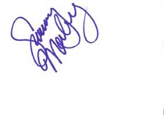 Sunny Mabrey Autographed Index Card