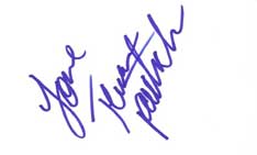Tera Patrick Autographed Index Card