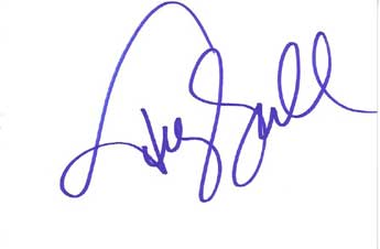 Terry Farrell Autographed Index Card