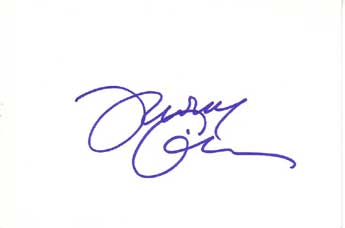 Thomas Gibson Autographed Index Card