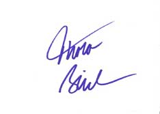 Thora Birch Autographed Index Card