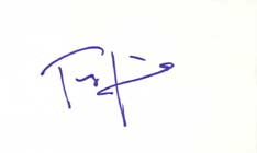 Tom Sizemore  Autographed Index Card
