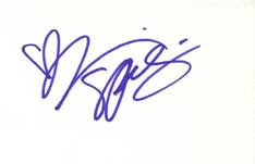 Tori Spelling Autographed Index Card