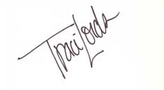 Traci Lords Autographed Index Card