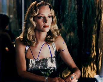 Uma Thurman in-person autographed photo