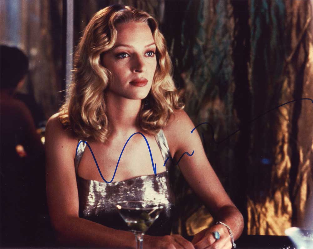 Uma Thurman in-person autographed photo