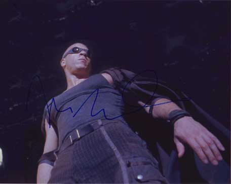 Vin Diesel in-person autographed photo