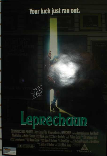 Leprechaun in-person Autographed Poster