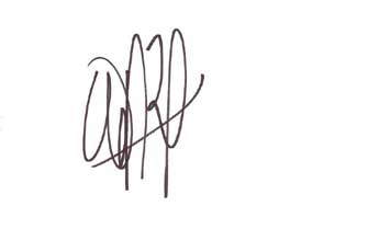 Warren Beatty Autographed Index Card
