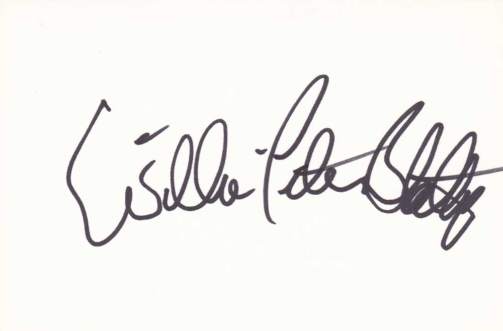 William Peter Blatty Autographed Index Card