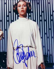 Carrie Fisher In-person autographed photo