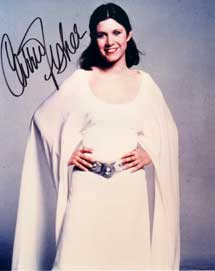 Carrie Fisher In-person autographed photo