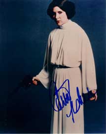 Carrie Fisher In-person autographed photo