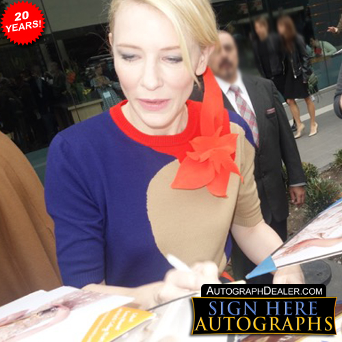 Cate Blanchett in-person autographed photo