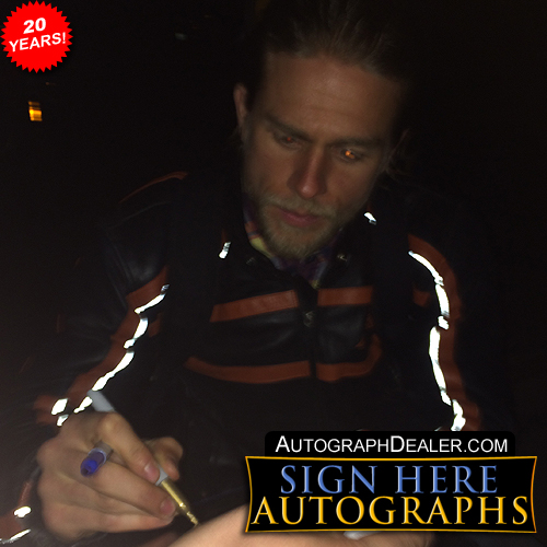 Charlie Hunnam in-person autographed photo