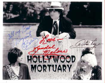 Hollywood Morturary In-person autographed Cast photo