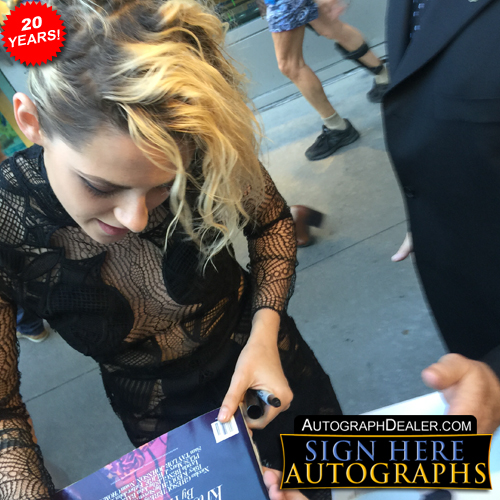 Kristen Stewart in-person autographed photo