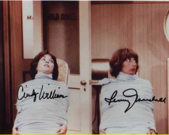 Laverne & Shirley in-person autographed cast photo