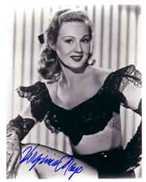 Virginia Mayo In-person autographed photo