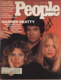 Warren Beatty in-person autographed People Magazine