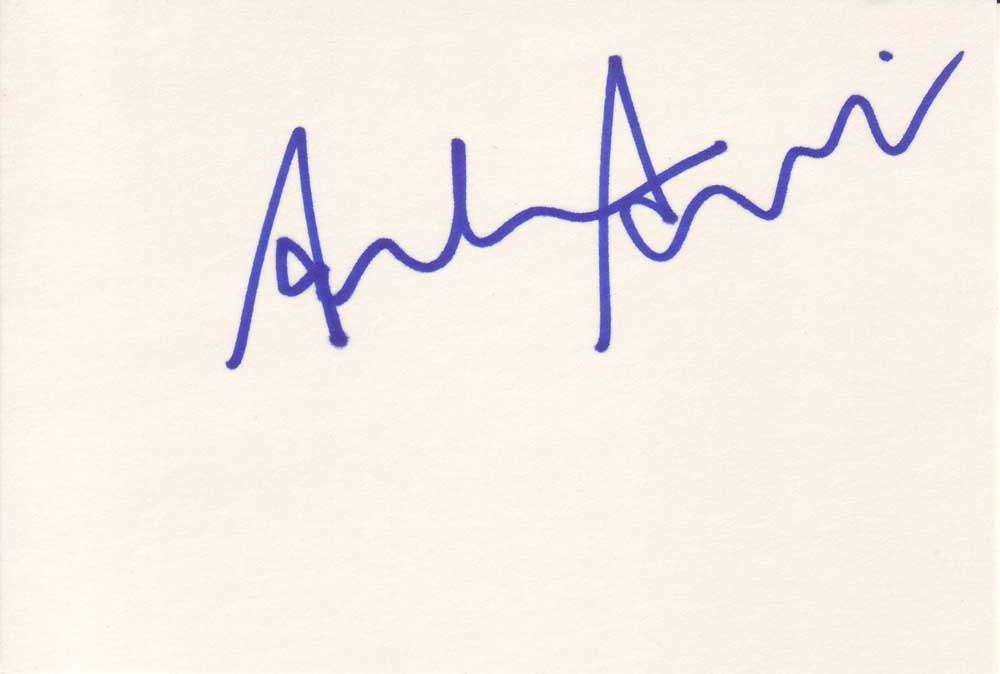 Adam Arkin Autographed Index Card