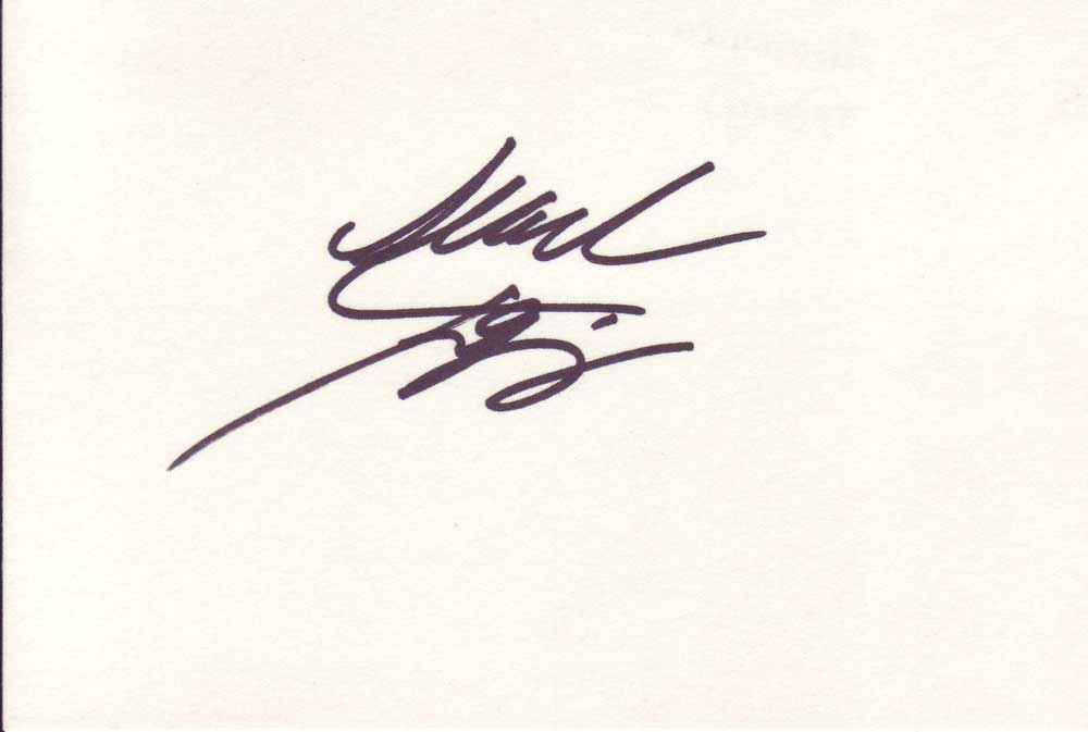 Alexandra Tydings autographed index card