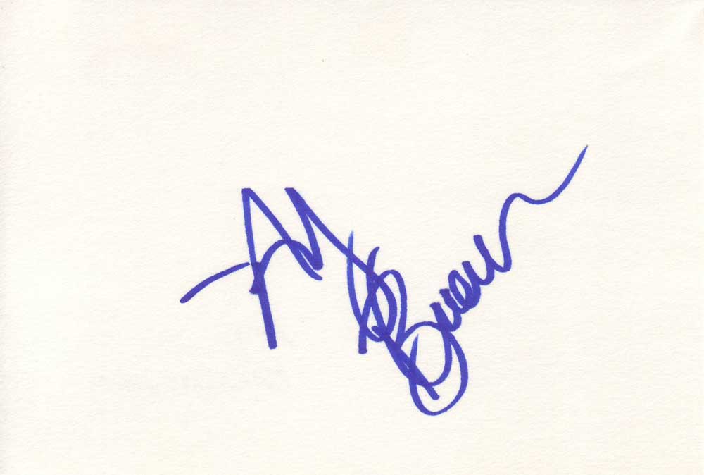 Amy Brenneman Autographed Index Card