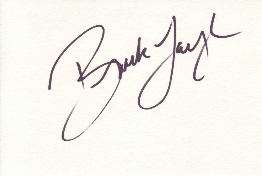 Brooke Langton Autographed Index Card