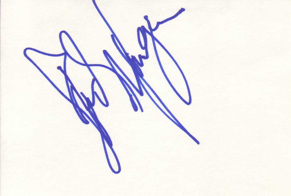 Debi Mazar Autographed Index Card