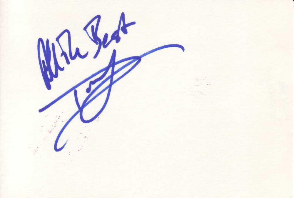 Donal Logue Autographed Index Card