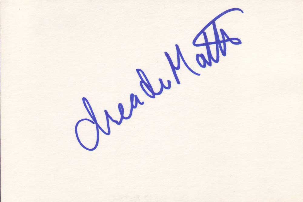 Drea de Matteo Autographed Index Card