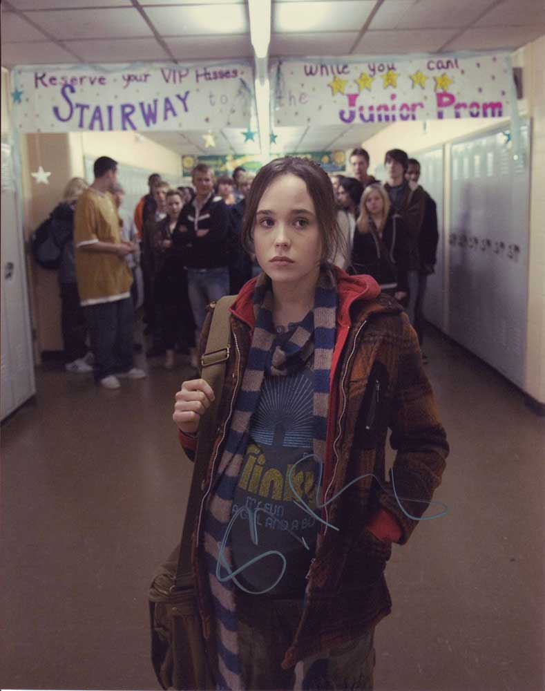 Ellen Page in-person autographed photo