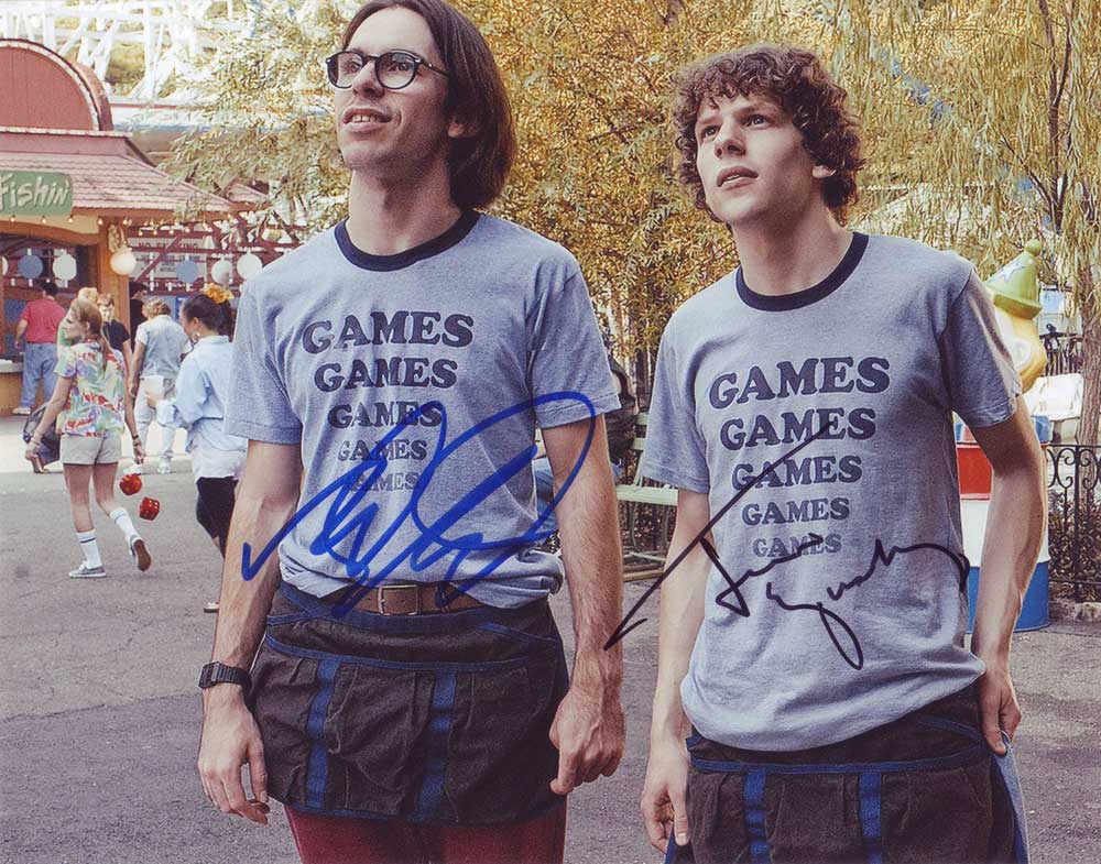 Adventureland In-person autographed Cast Photo