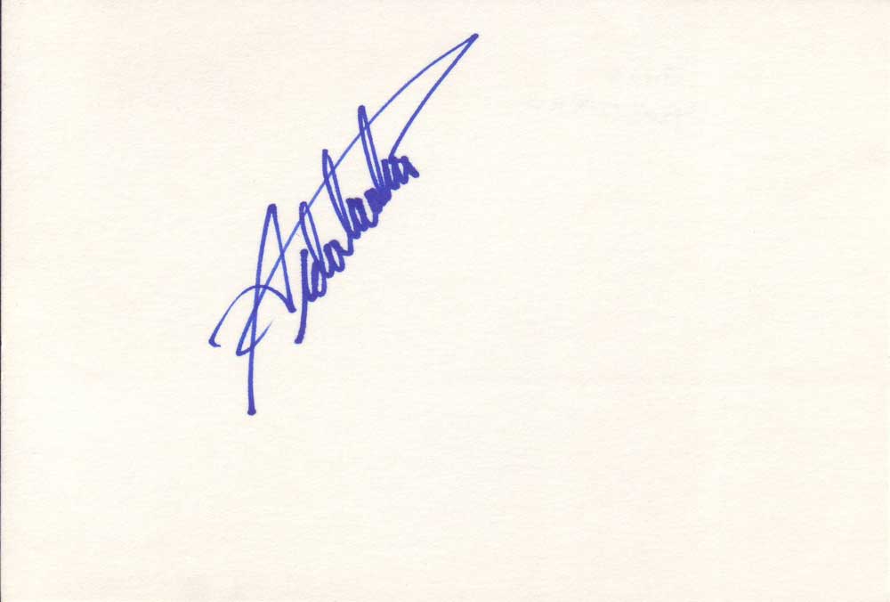 Aida Turturro Autographed Index Card