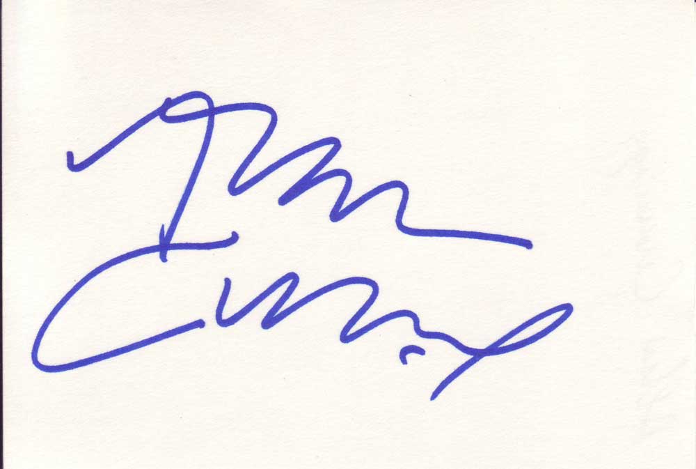 Alan Cumming Autographed Index Card