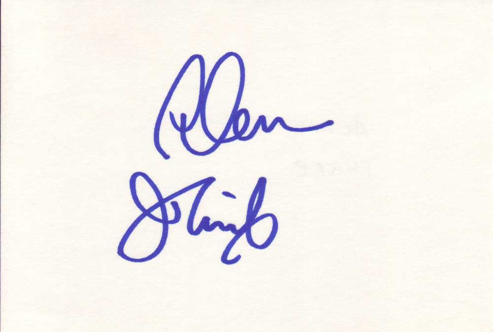 Alan Thicke Autographed Index Card