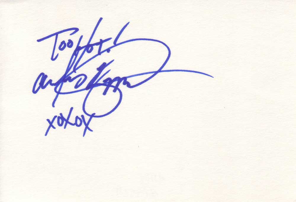 Alley Baggett Autographed Index Card