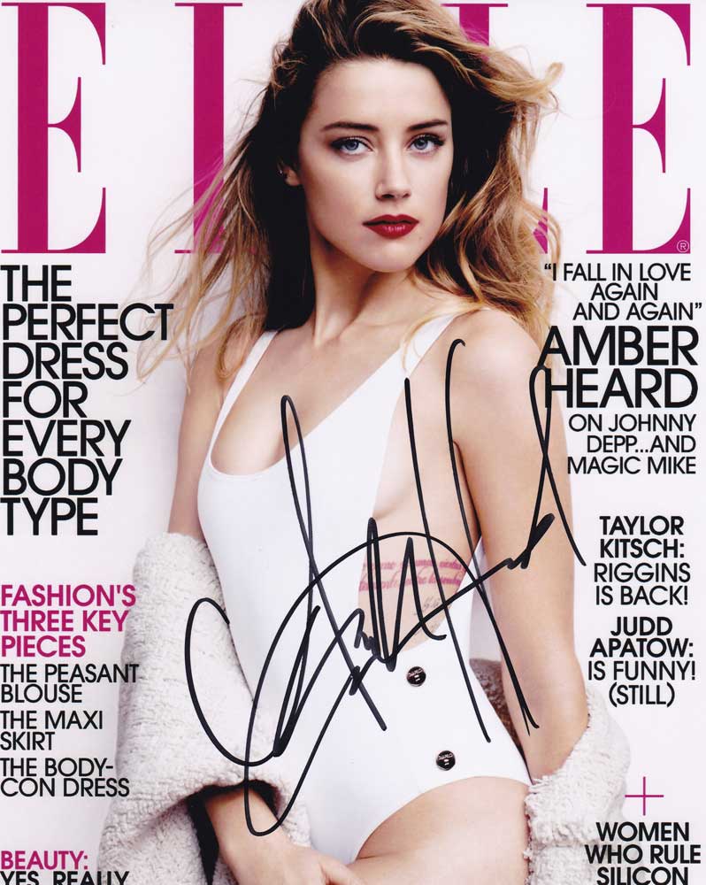 Amber Heard in-person autographed photo