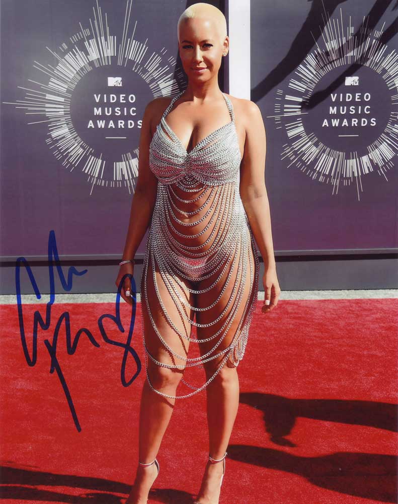 Amber Rose in-person autographed photo