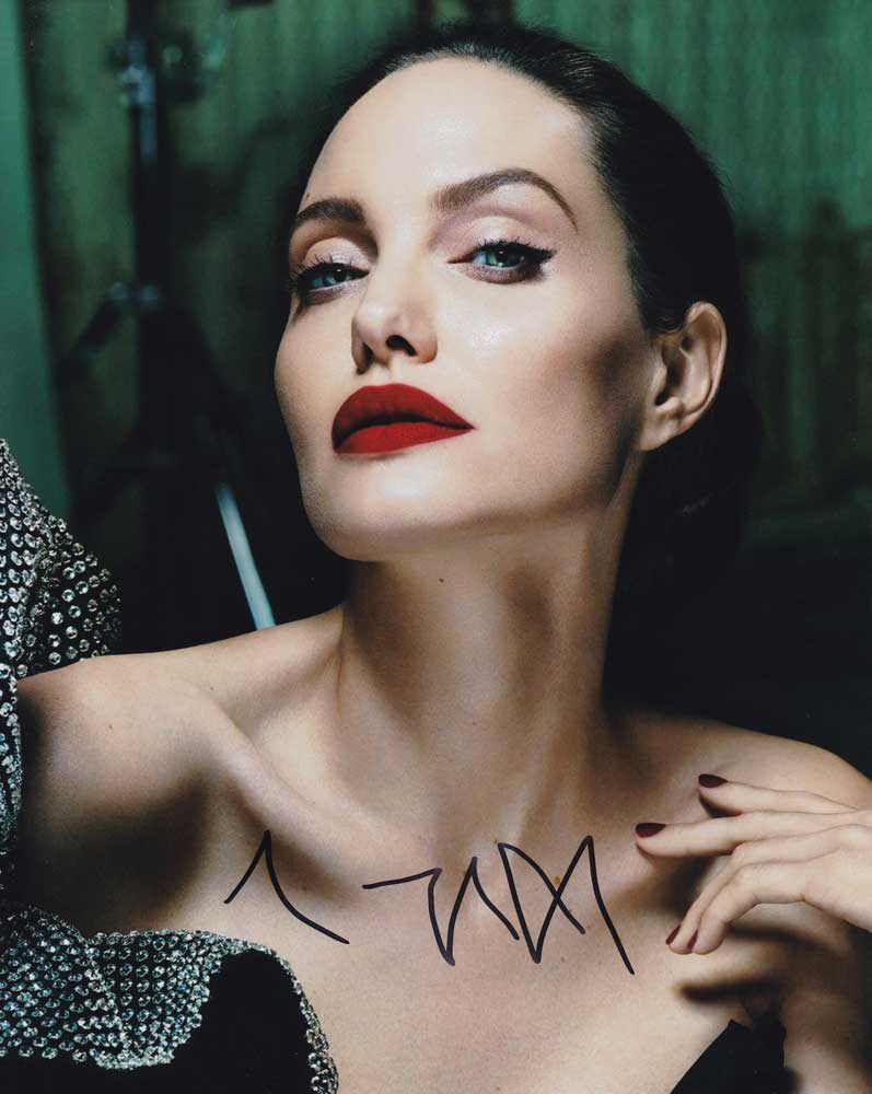 Angelina Jolie in-person autographed photo