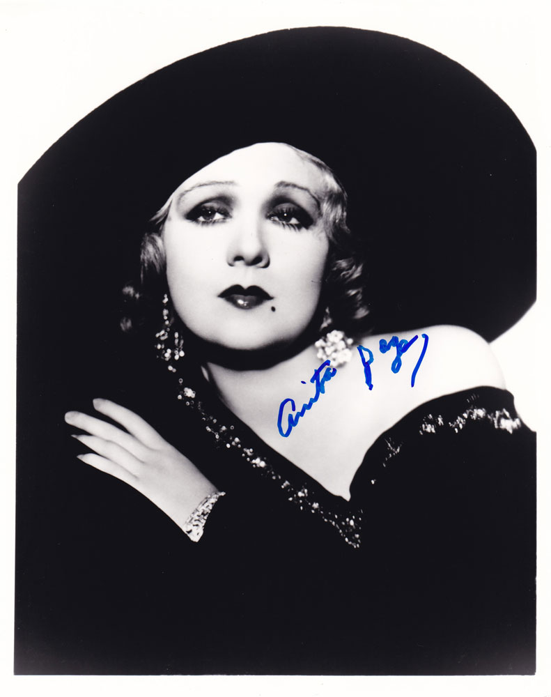 Anita Page in-person autographed photo