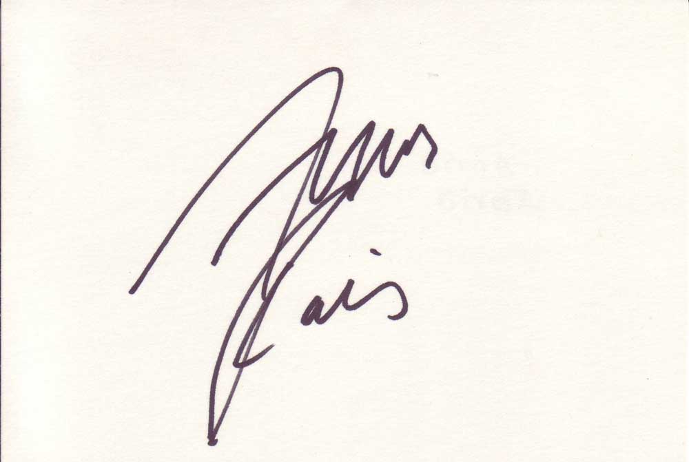 Anna Faris Autographed Index Card