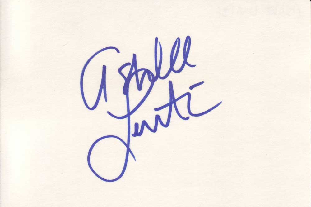 Ashlee Levitch Autographed Index Card