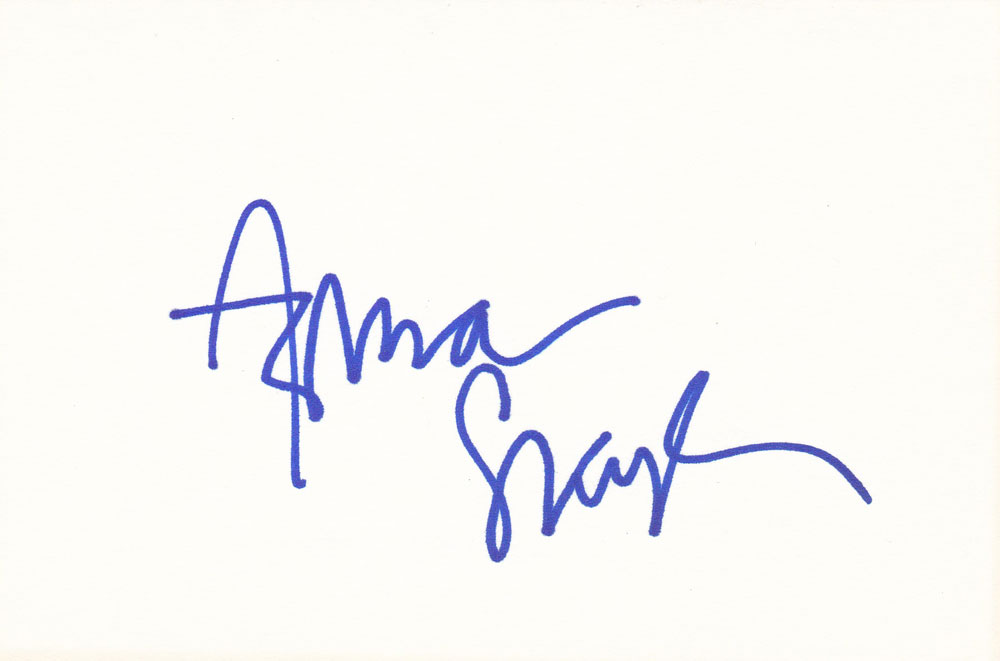 Azura Skye Autographed Index Card