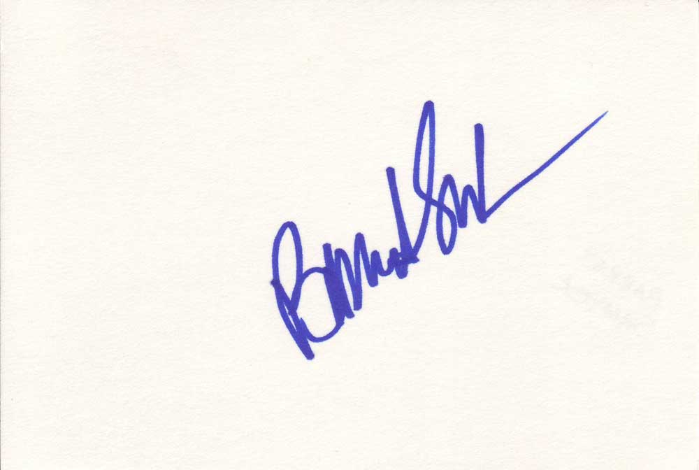 Barret Swatek Autographed Index Card