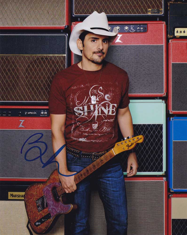 Brad Paisley In-person Autographed Photo