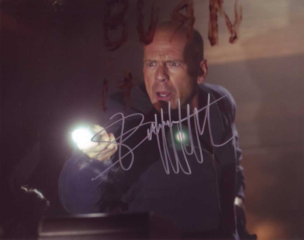 Bruce Willis in-person autographed photo